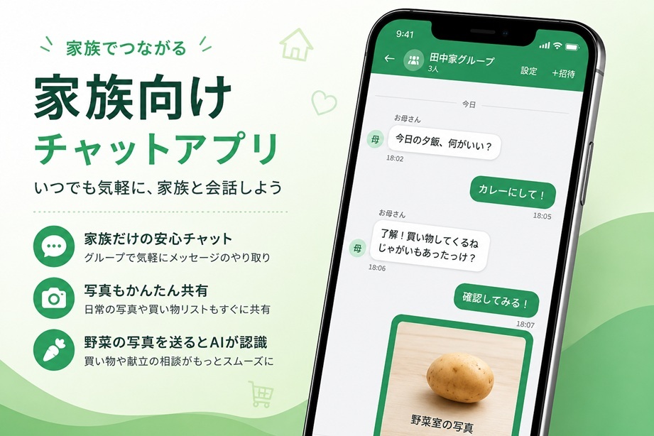 チャットアプリの画面